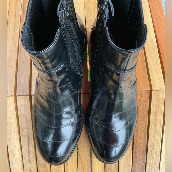 Jeffery Campbell Lomon patent leather chelsea boots size 7.5 - Picture 6 of 8